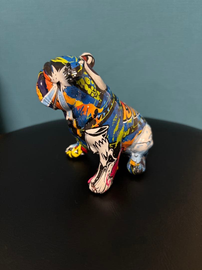 ☆新品☆ 1点物 犬の置物 グラフィティアート ストリートアート
