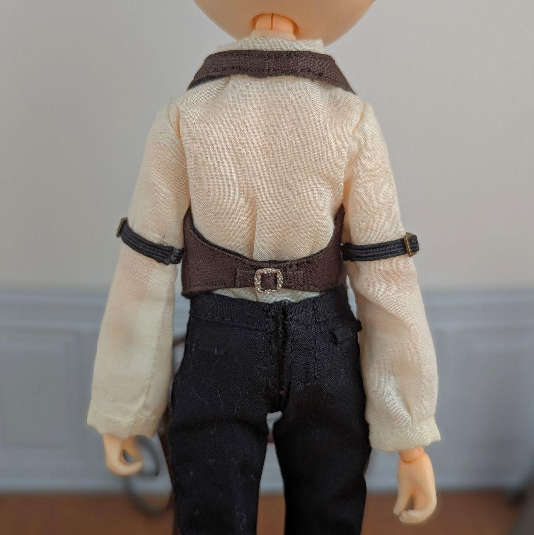 1534※ハルモニアブルームアウトフィット※茶色のカマーベストとパンツの