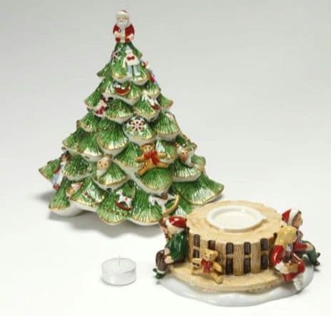 ①　ビレロイボッホ(Villeroy＆Boch) クリスマス　陶器　オルゴール