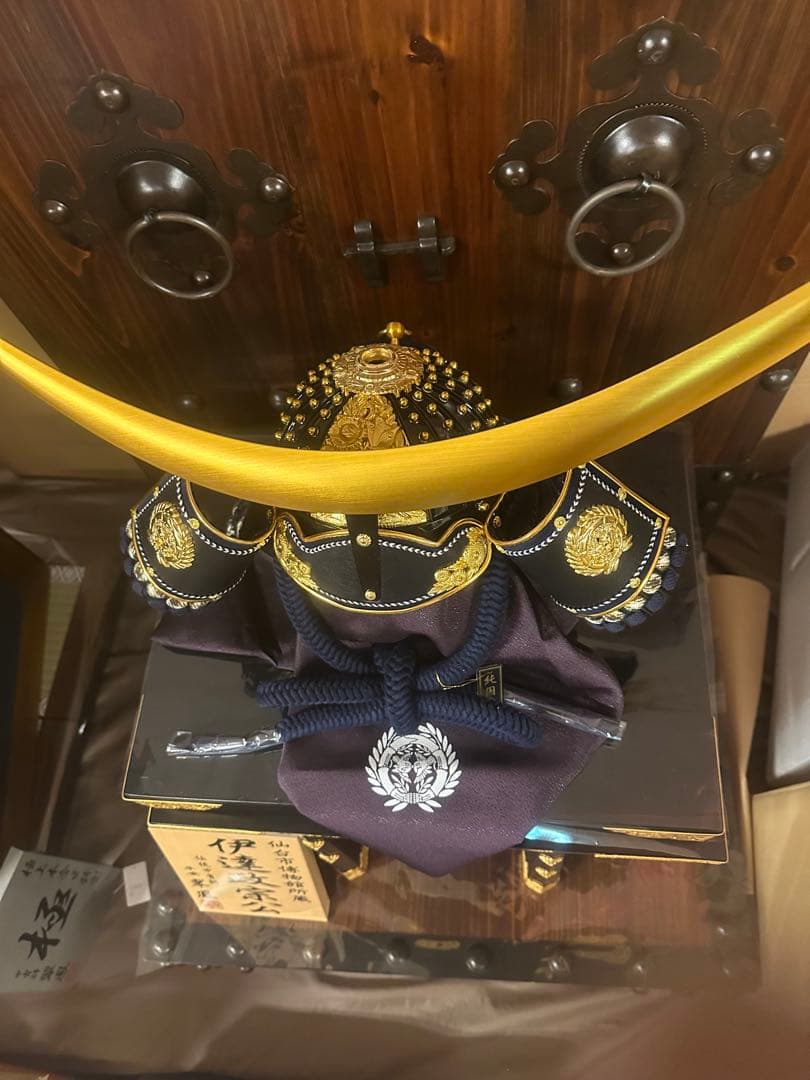 【新品閉店セール】伊達政宗公 兜飾り 本格鎧兜 仙台市博物館所蔵・翠鳳作