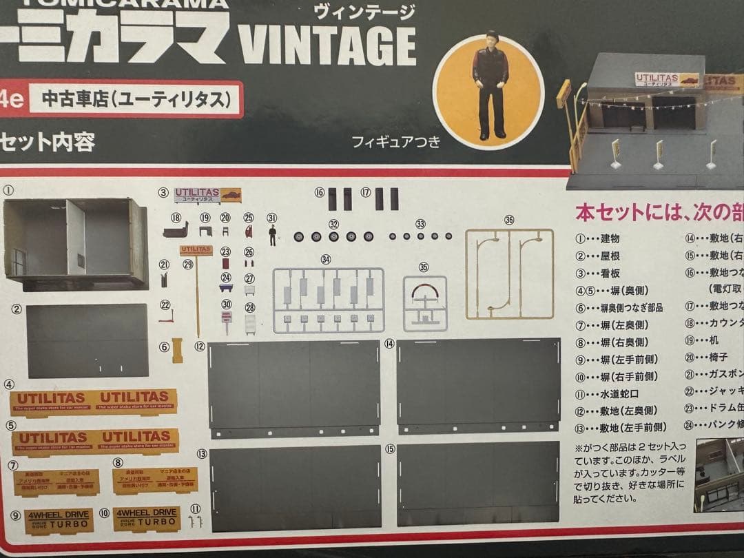 トミカラマ VINTAGE 04e 中古車店 (ユーティリタス) - メルカリ