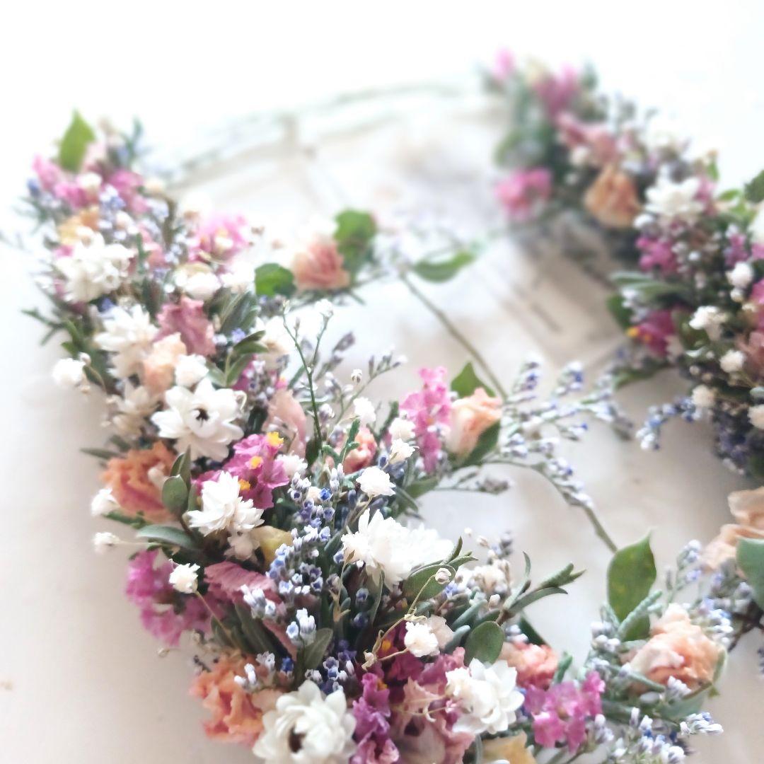 新品 未使用 ドライフラワー リース 窓枠 フレーム 額縁 インテリア 雑貨