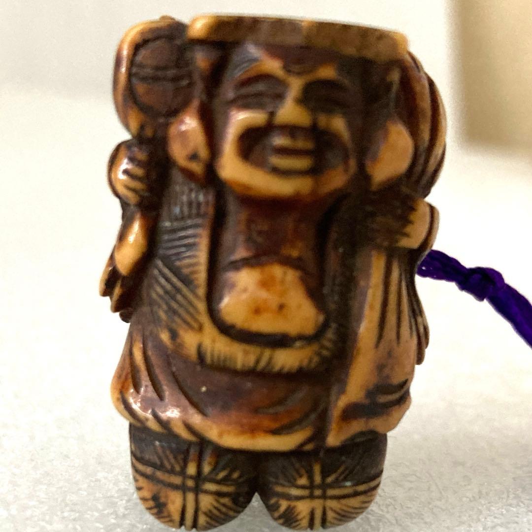 根付　大黒天　天然素材　置物　骨董　古美術品