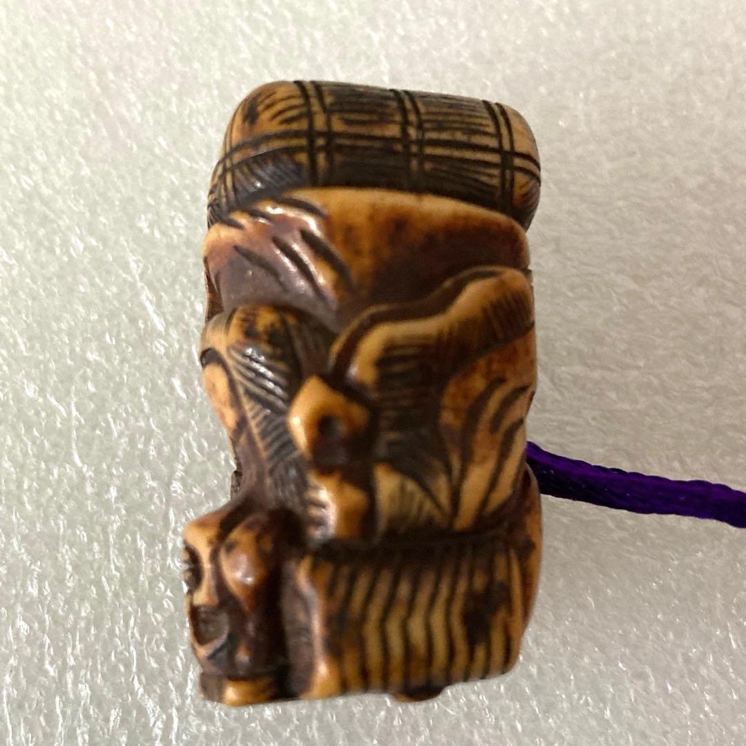 根付　大黒天　天然素材　置物　骨董　古美術品