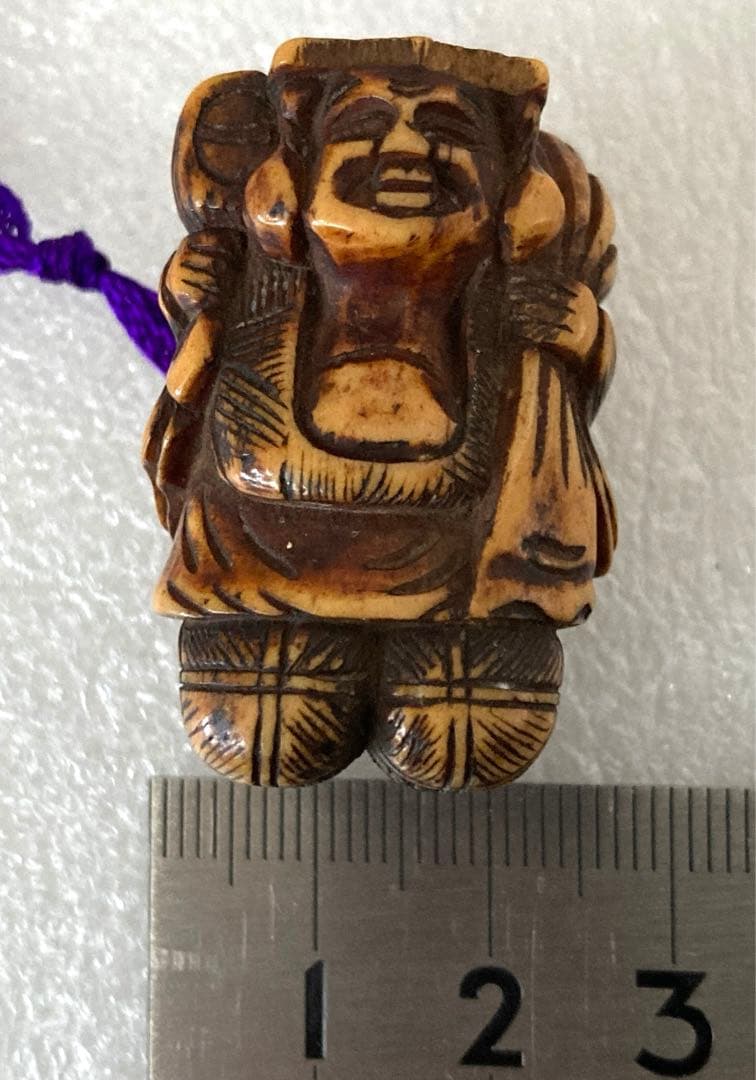 根付　大黒天　天然素材　置物　骨董　古美術品