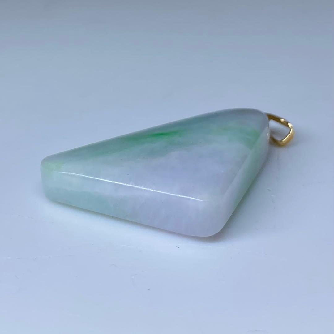 K18刻印 本翡翠 ネックレストップ 7.5g 東キ7-0911ア㉞