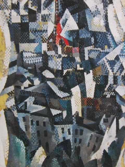 ロベール・ドローネ、『都市』、希少画集画、状態良好、新品木製額