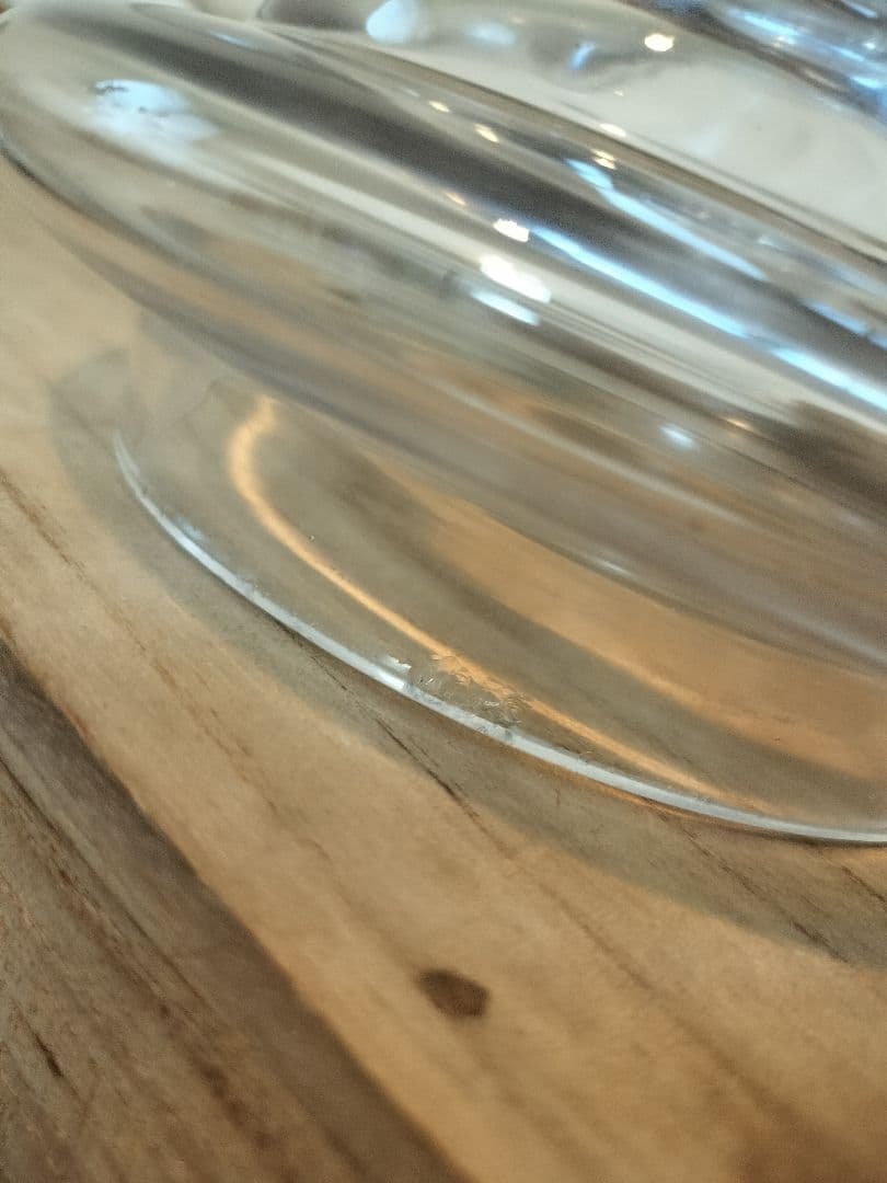 未使用☆ビンテージ昭和レトロ☆海外のお洒落な足つきキャニスター　大きめです。