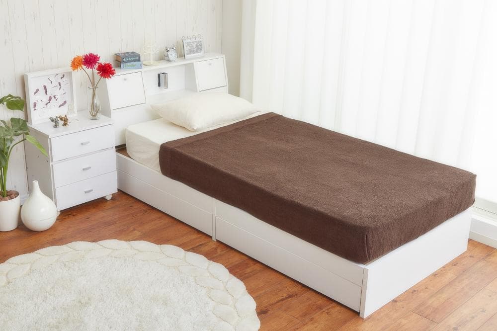 【シングル】 Alloys(アロイス)引出し付ベッド  フレームのみ　ホワイト