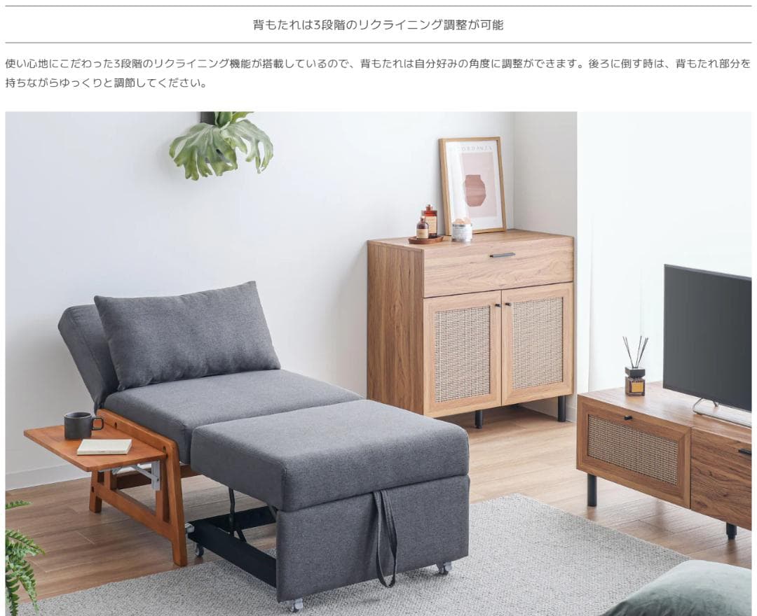 151 VENTOTA　1人掛け ソファベッド Erika （エリカ）