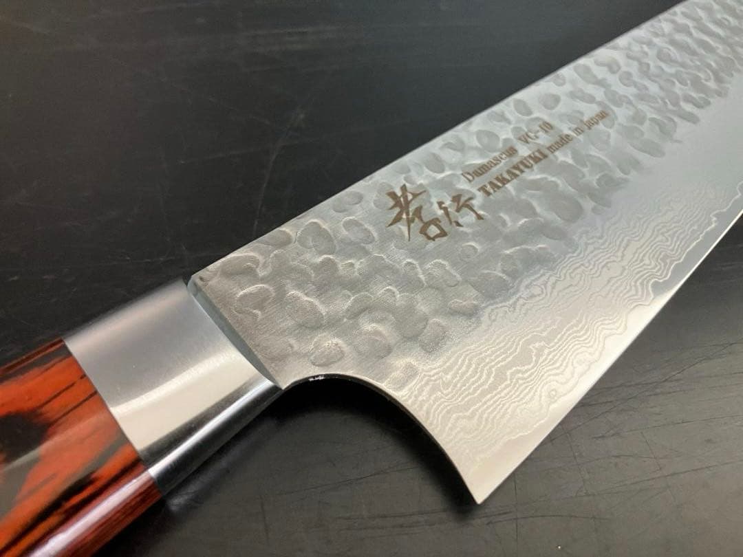 堺孝行　３３層槌目ダマスカス　洋包丁　 牛刀 240mm