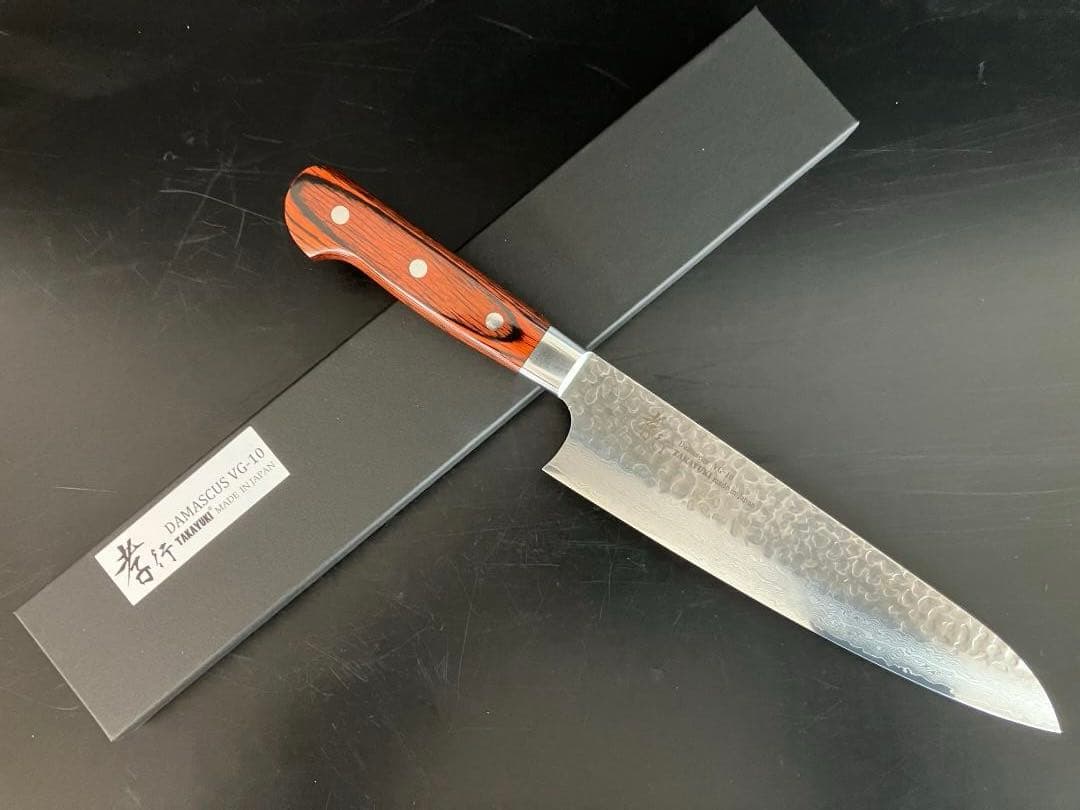 堺孝行　３３層槌目ダマスカス　洋包丁　 牛刀 240mm