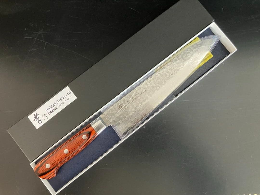 堺孝行　３３層槌目ダマスカス　洋包丁　 牛刀 240mm