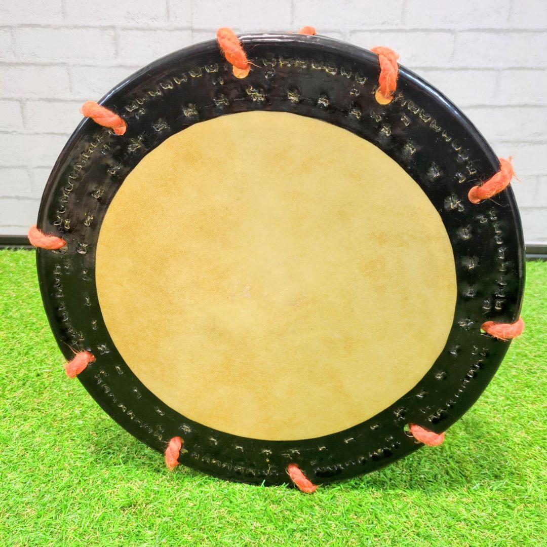 【良品】和太鼓 締太鼓 スタンド　バチ付 和楽器　伝統芸能