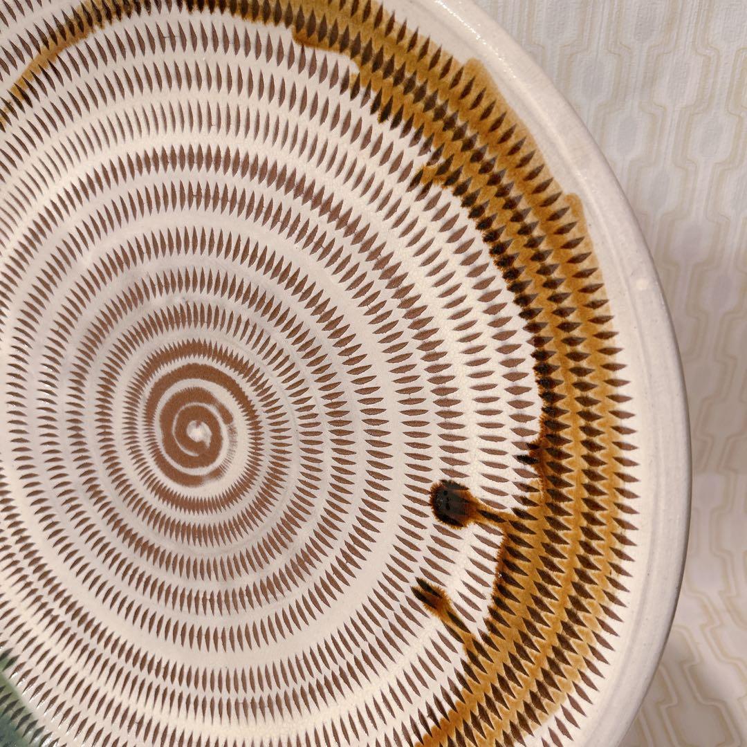 美品 セット 小石原焼き 大皿 美品 飾り台付き 壺 花瓶