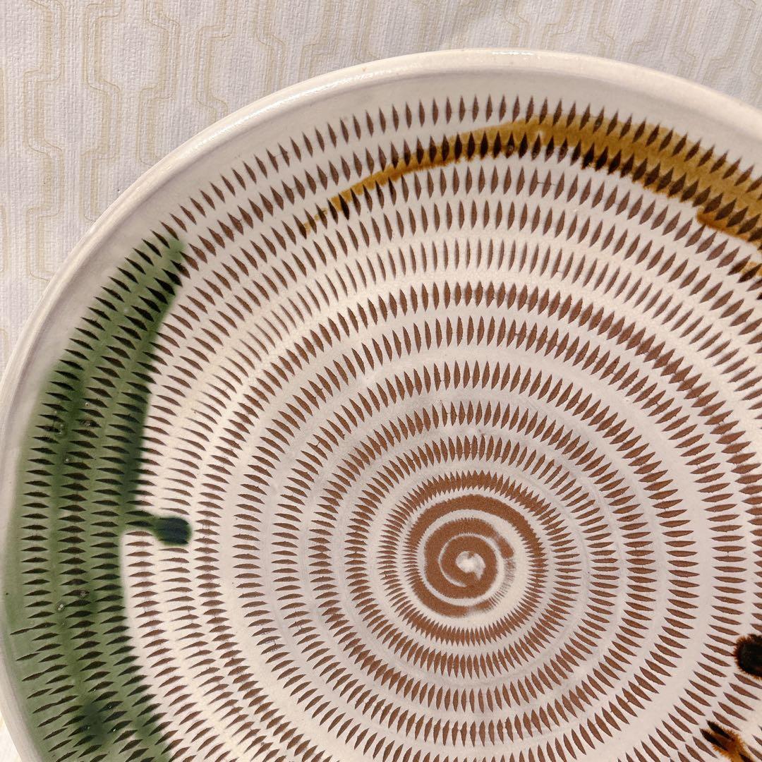 美品 セット 小石原焼き 大皿 美品 飾り台付き 壺 花瓶