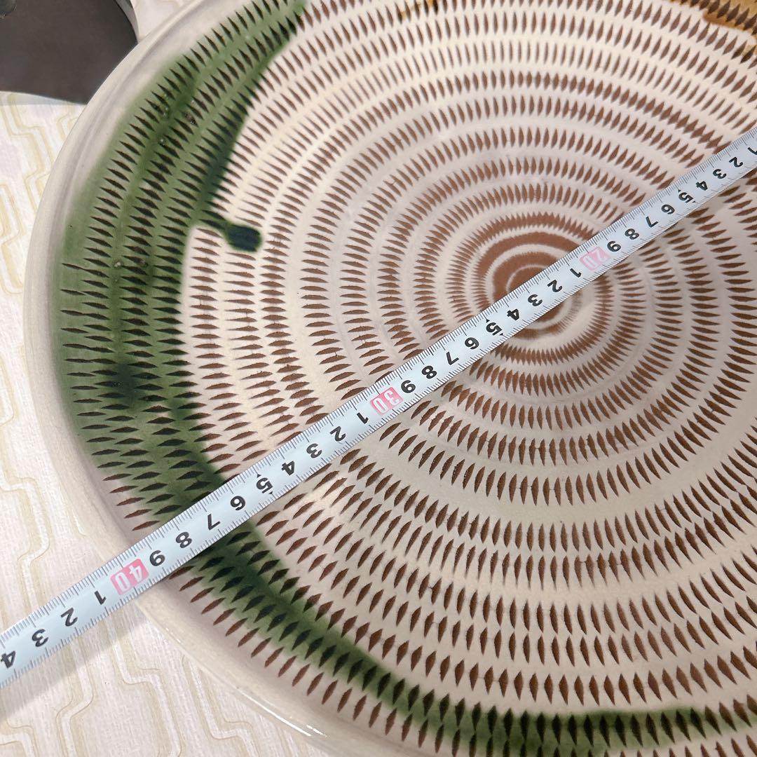 美品 セット 小石原焼き 大皿 美品 飾り台付き 壺 花瓶