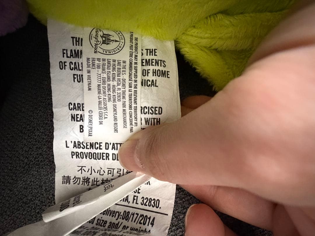 海外限定品 カリフォルニアディズニー リトルグリーンメン クッション