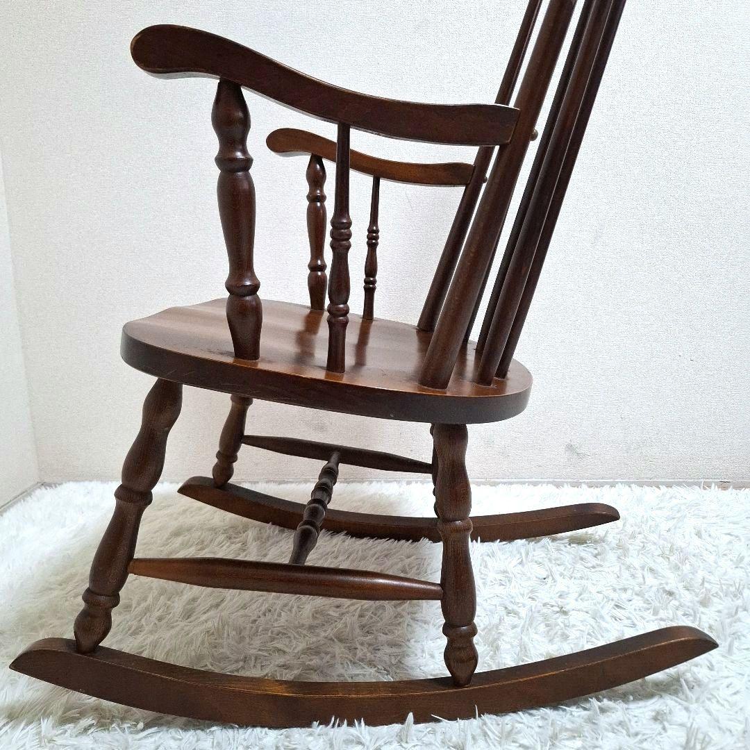【美品】柏木工 ロッキングチェア ウィンザースタイル 高級 木製