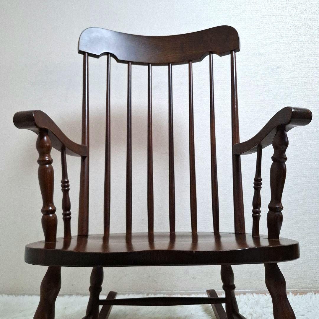 【美品】柏木工 ロッキングチェア ウィンザースタイル 高級 木製