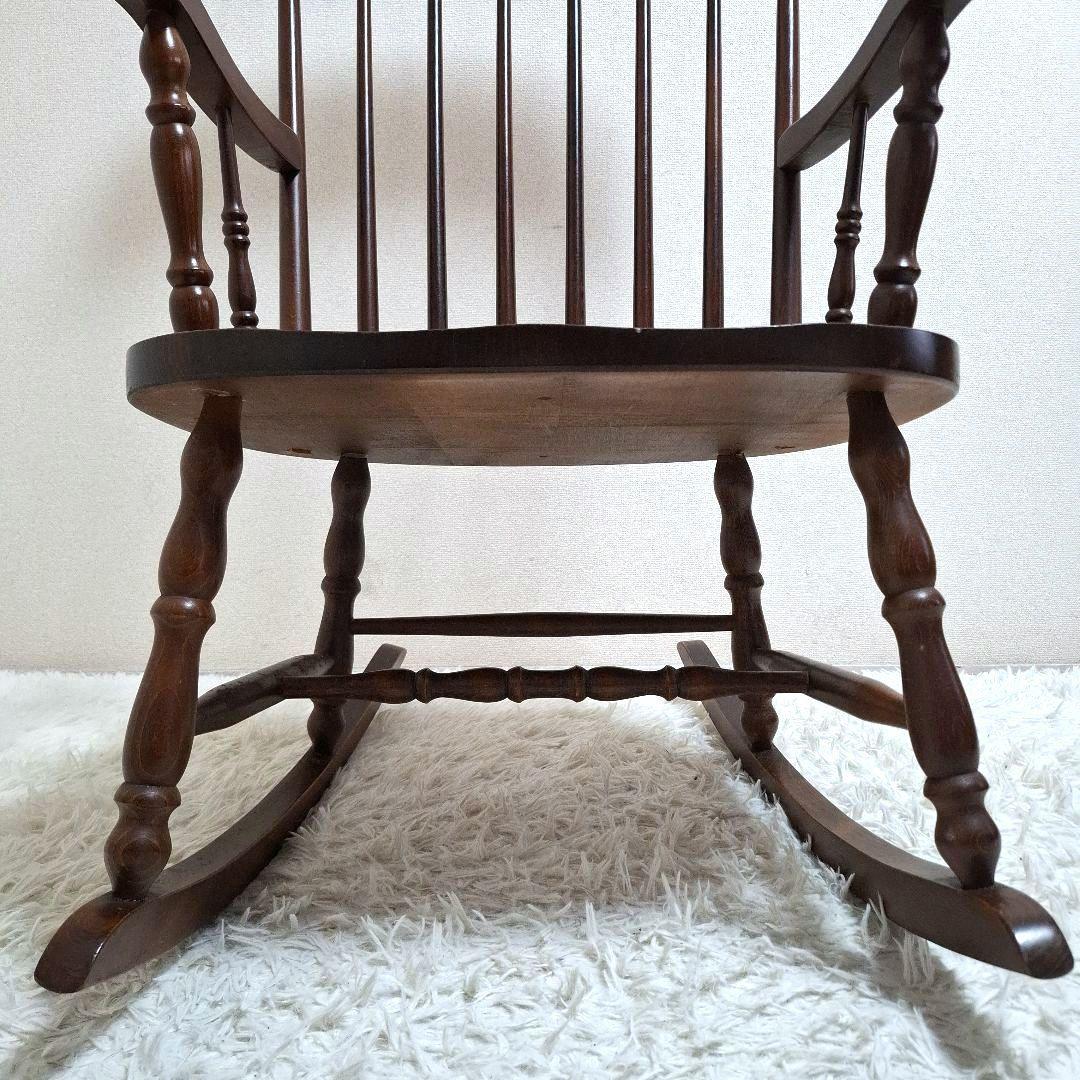 【美品】柏木工 ロッキングチェア ウィンザースタイル 高級 木製