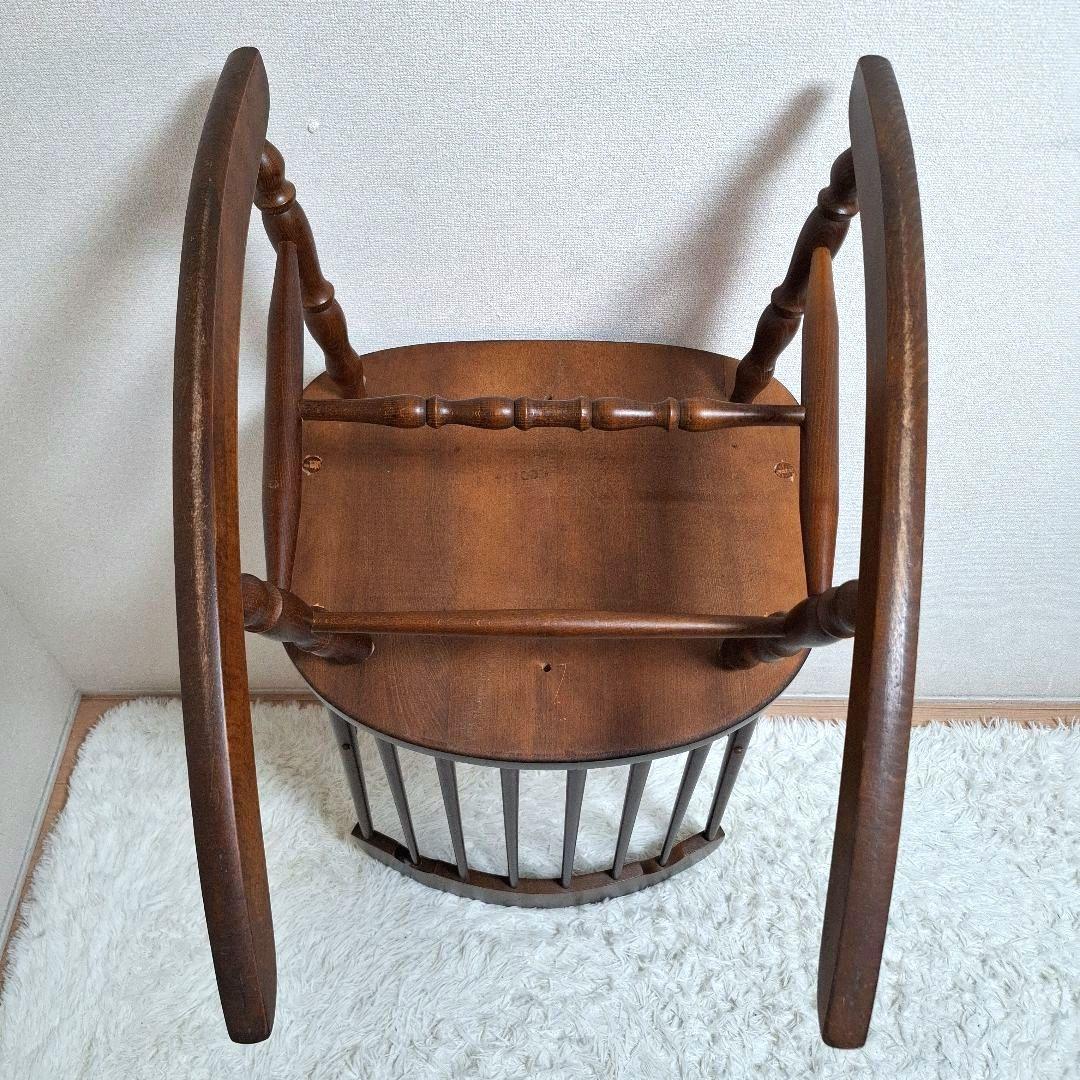 【美品】柏木工 ロッキングチェア ウィンザースタイル 高級 木製