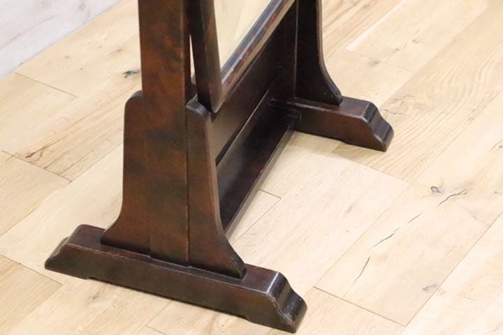 GMDN180○ 北海道民芸家具 姿見 ミラー 樺材 高級 家具 和家具 全身