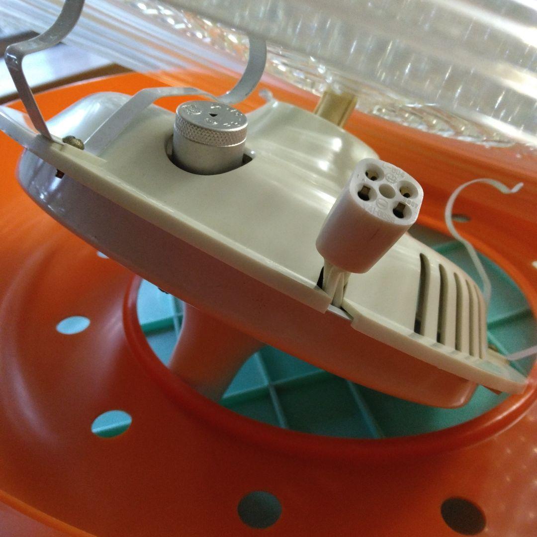 昭和レトロオレンジ色 シーリングライト 円形