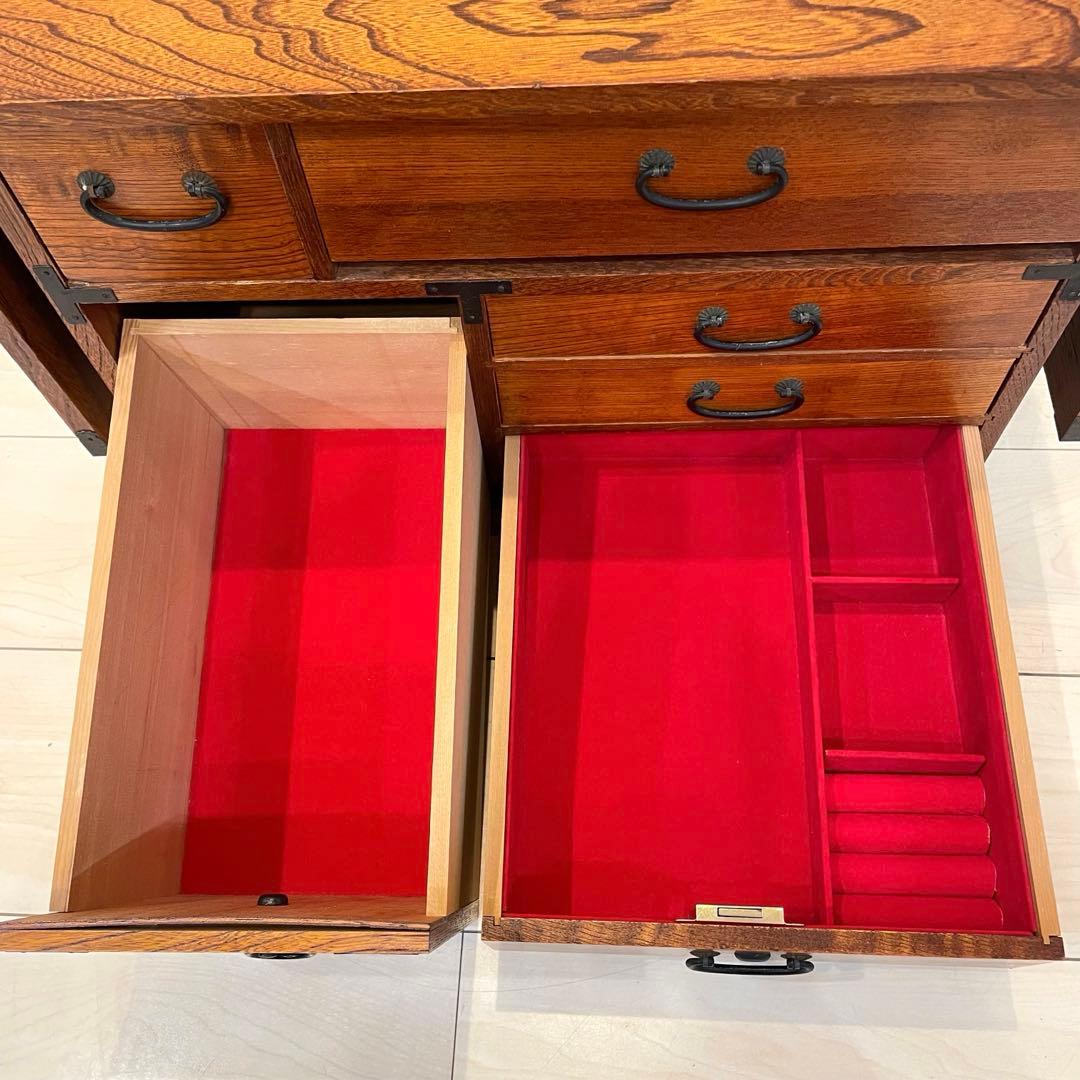 【美品】和裁机 ソーイングデスク 昭和レトロ 木製 裁縫机 折りたたみ テーブル