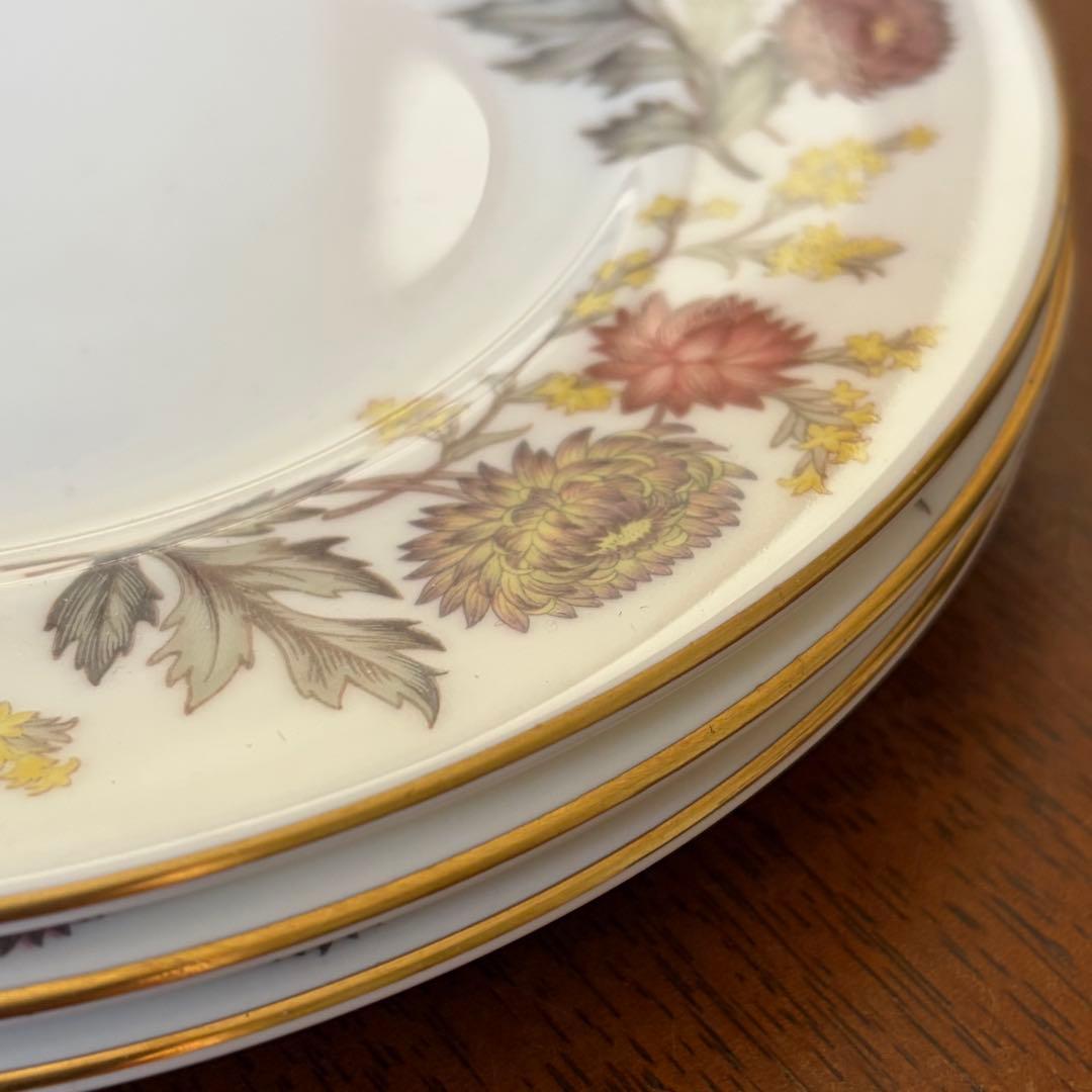 【英国ビンテージ】ウェッジウッド★リッチフィールド★ケーキ皿　3枚