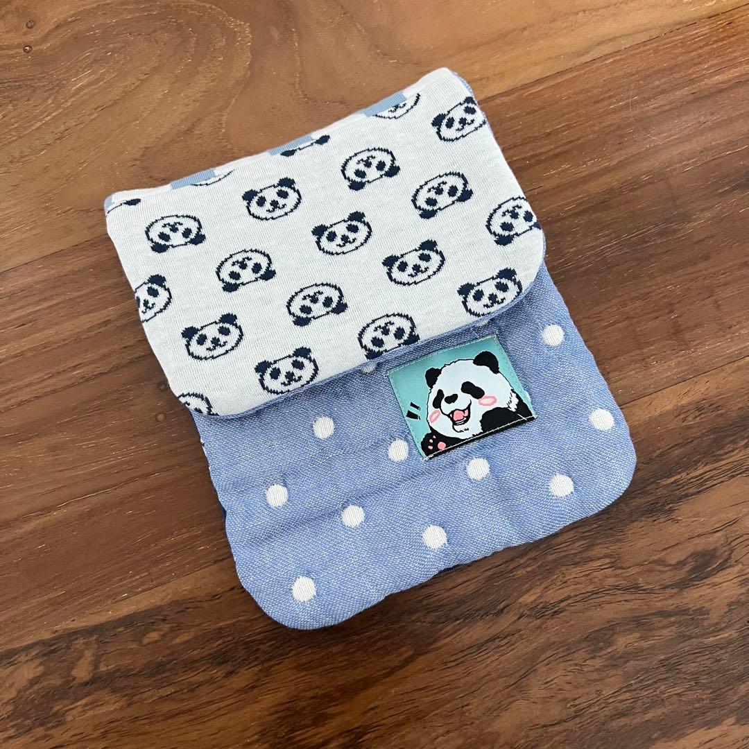 maffon sun&leafパンダ×fuwara＊パッチ＊30.5×16cm