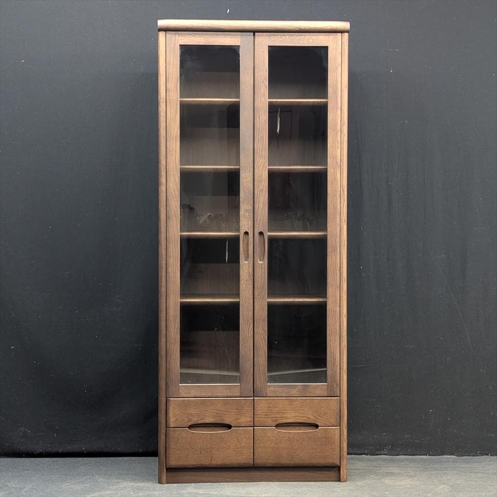 美品　カリモク　本棚　本箱　書棚　ブックシェルフ　キャビネット　飾り棚　書斎