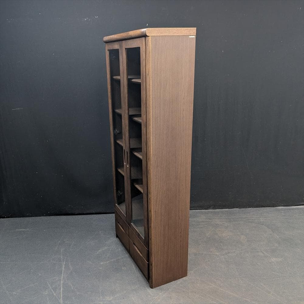 美品　カリモク　本棚　本箱　書棚　ブックシェルフ　キャビネット　飾り棚　書斎