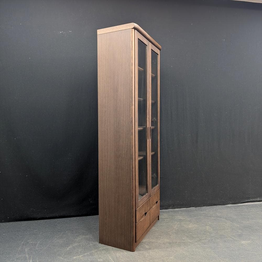 美品　カリモク　本棚　本箱　書棚　ブックシェルフ　キャビネット　飾り棚　書斎