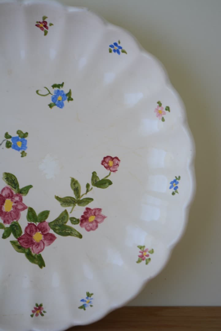 フランスアンティーク　サンタマン    ファイアンス白錫釉    プレート