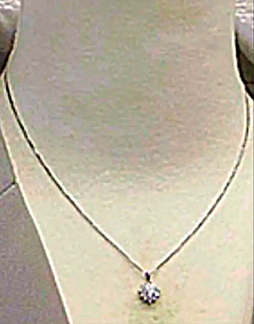 pt0.37ctハートシェイプ うち0.25ctピンクダイヤネックレス