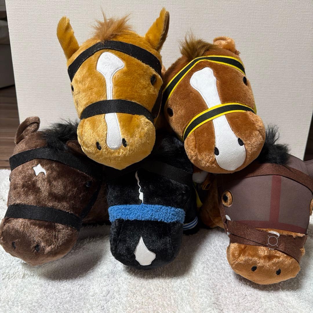 サラブレッドコレクション ふわふわBIGぬいぐるみ 5頭セット - メルカリ