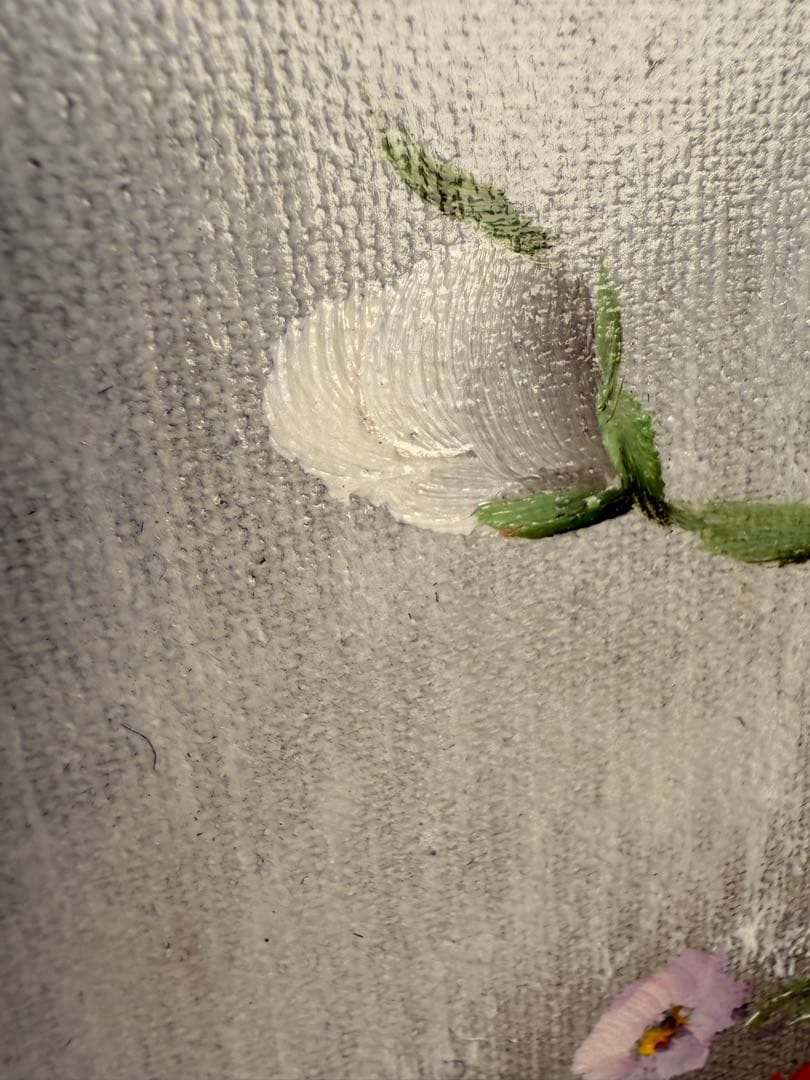 ポール・アダモス Paul Admos 油彩　花図 静物画 油彩　絵画　値下げ中