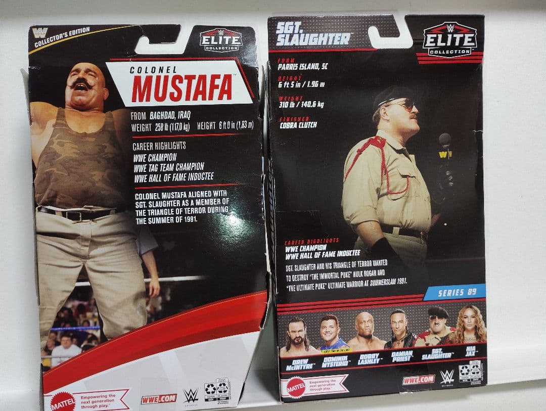 マテル社版 WWEプロレス サージェントスローター＆アイアンシーク 湾岸