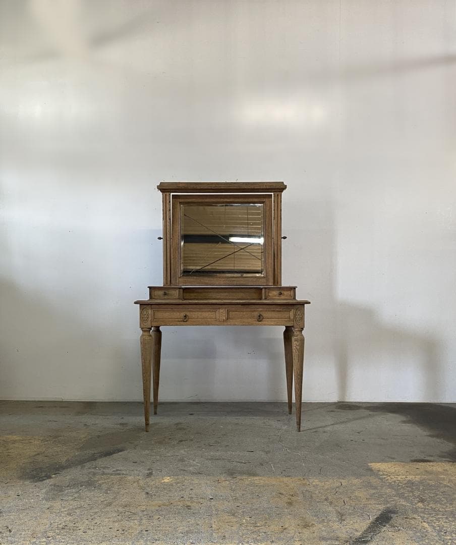 フランス アンティーク Dresser ドレッサー 鏡 テーブル ミラー
