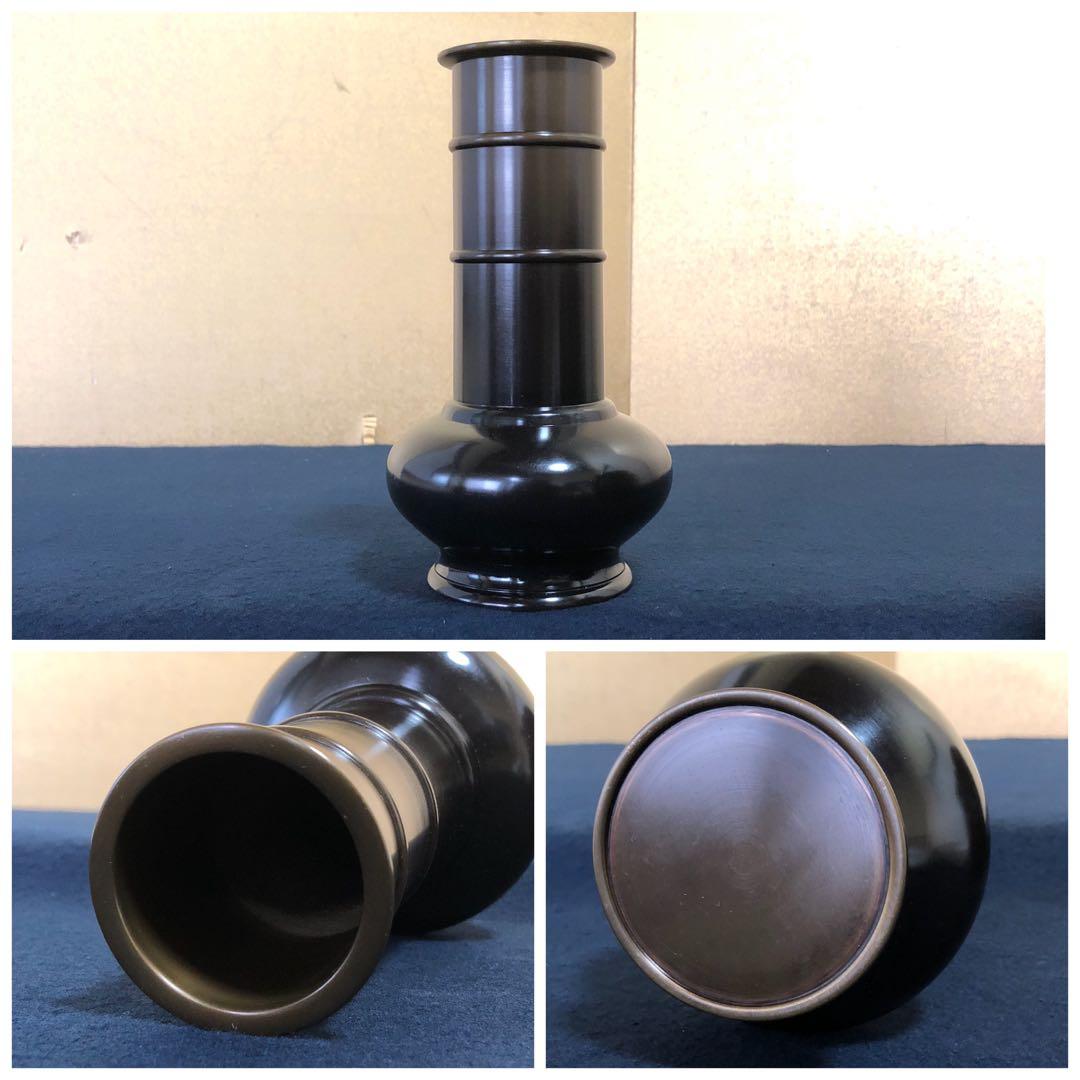 《R》茶道具 唐銅 皆具 能作一佳 略歴 共箱 元箱　251225か3