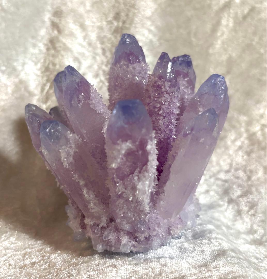 【天然石②】　ローズクォーツクリスタルクラスター 原石 置物 インテリア 一点物