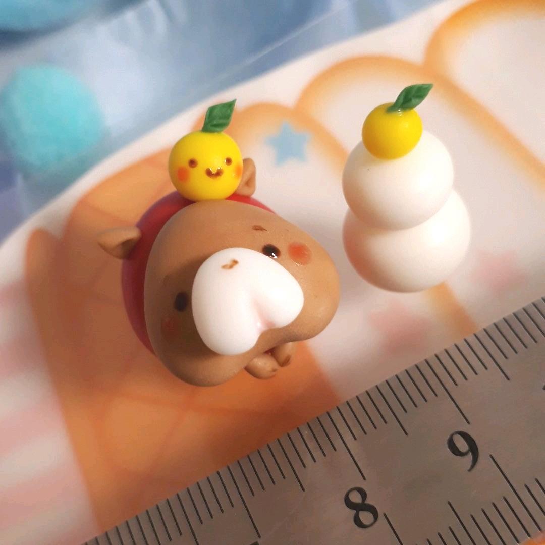 お正月☆ハムスターだるま&鏡餅