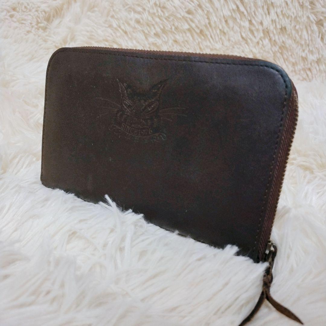 わちふぃーるど ダヤン 手染め ラウンド 財布 タシルの街角