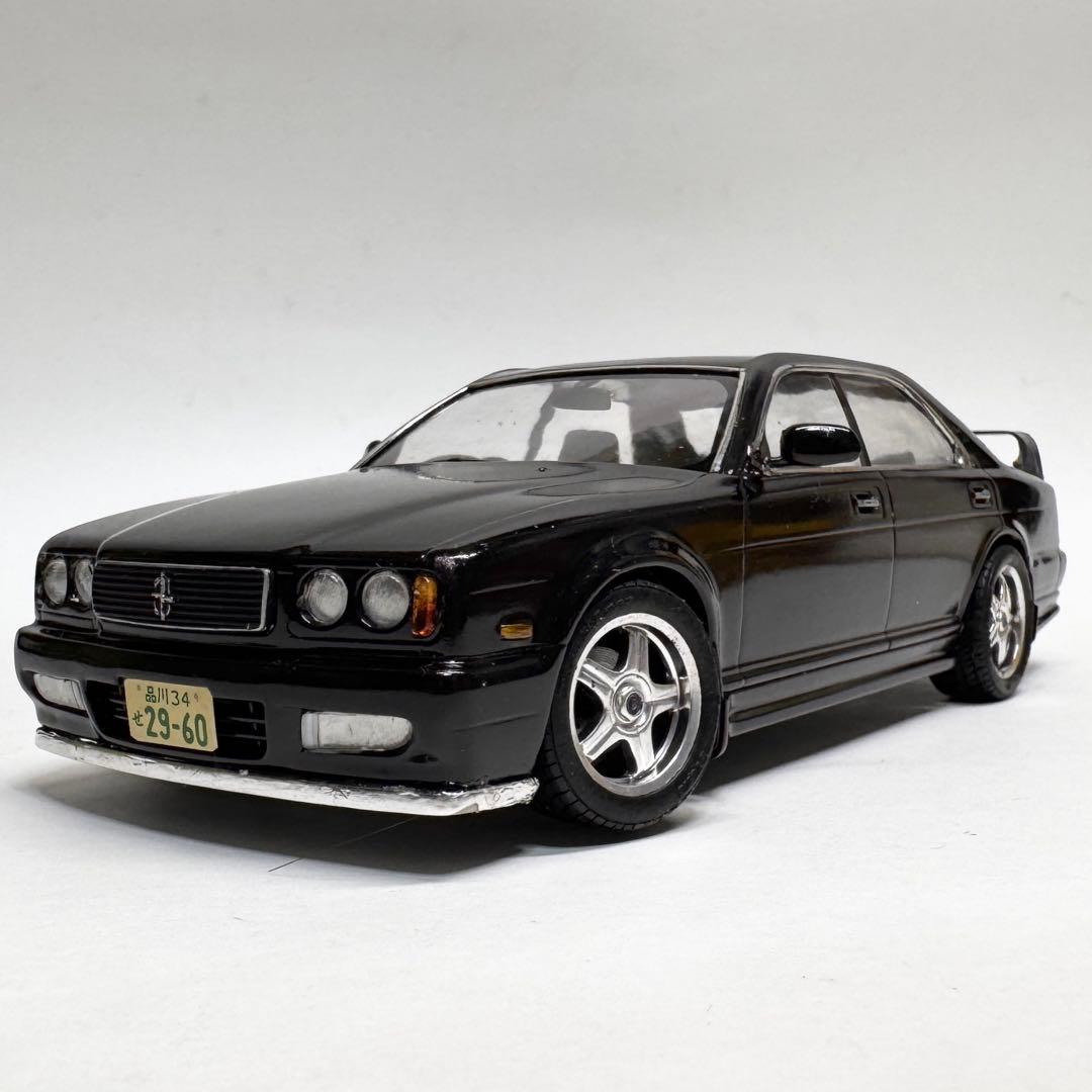 アオシマ 1/24 日産 セドリック グロリア y32 プラモデル 完成品