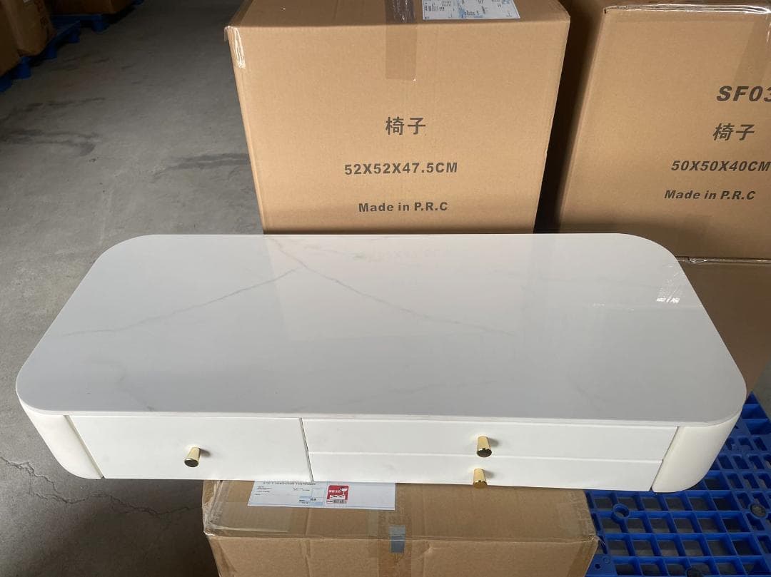 オーダーメイドピンク革引きデスクのみ訳あり品写真をご確認204-100-06