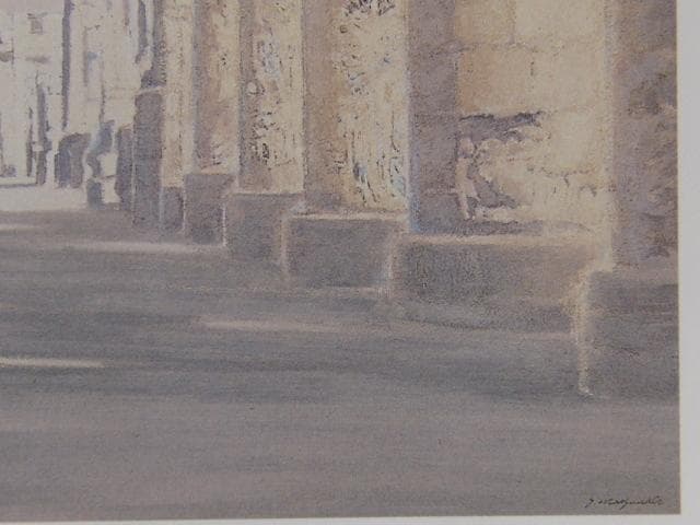 松浦安弘、【カルナック（エジプト）】、希少な画集より