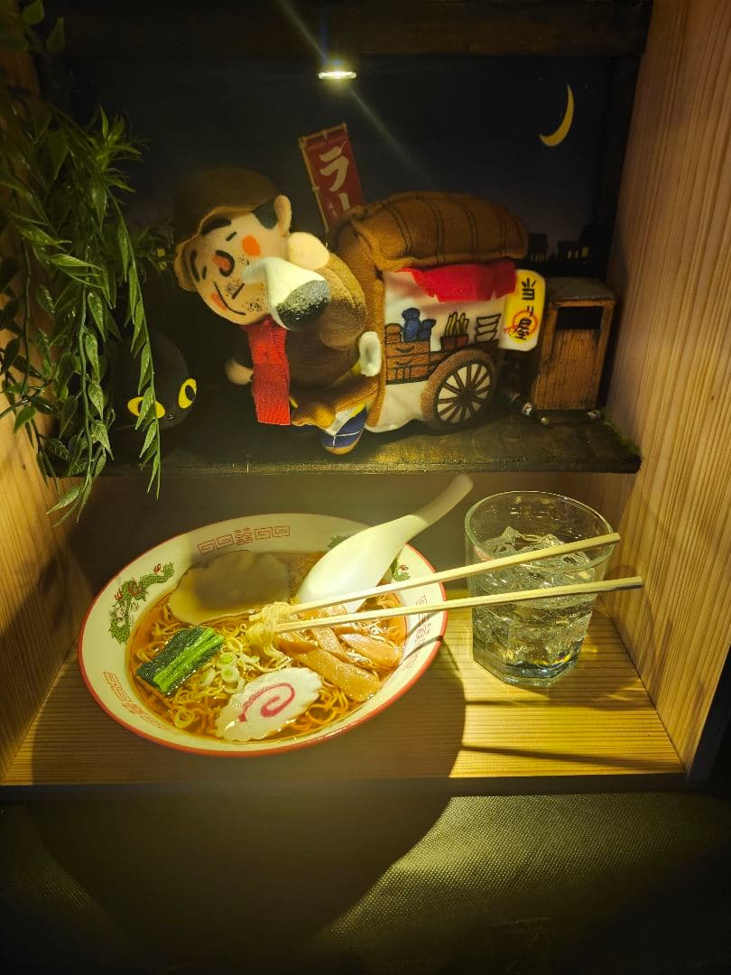 食品サンプル　チャルメラ　チャルメラおじさん　ぬいぐるみ