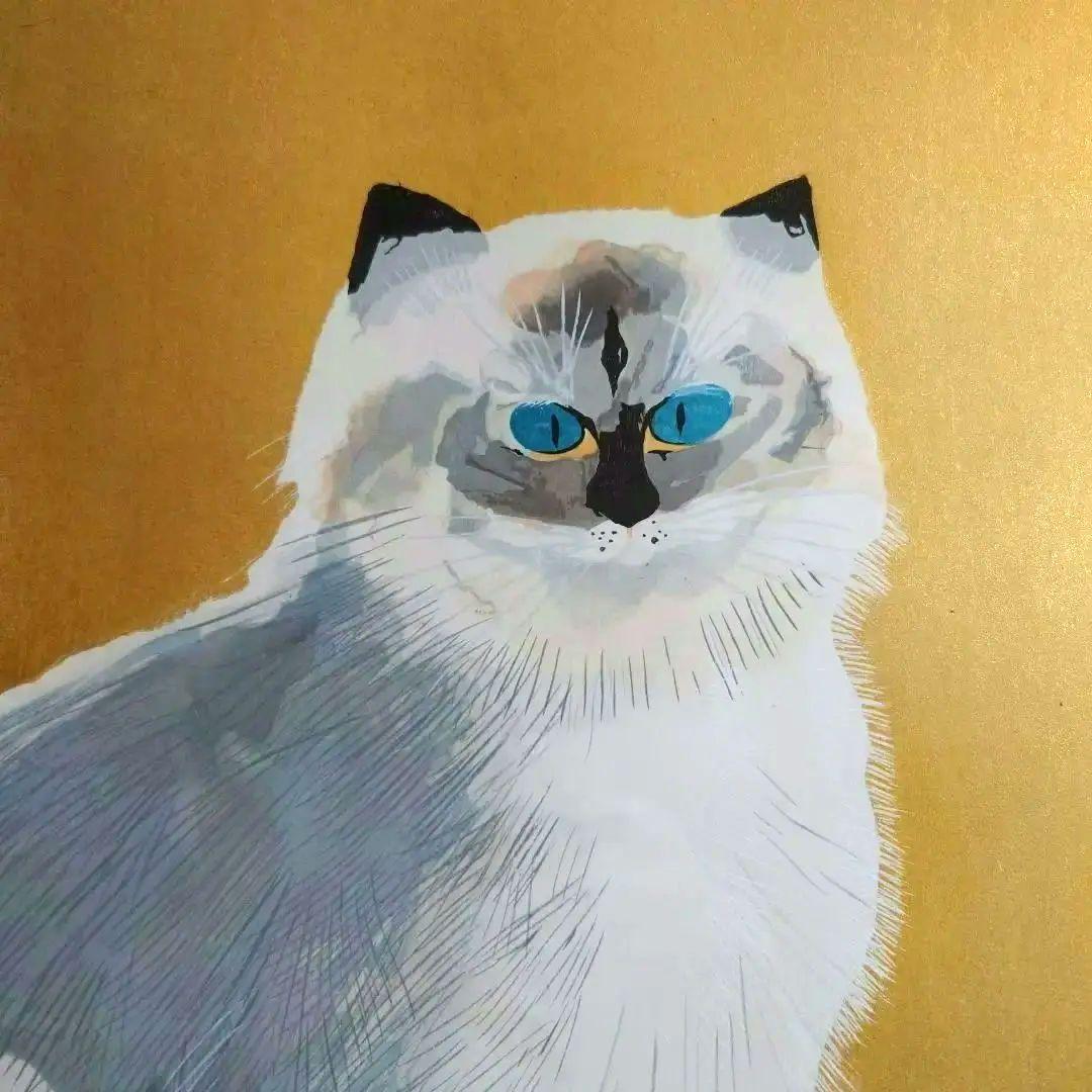 奥村土牛 シルバータビー 猫 版画 美品＊＊＊ - メルカリ