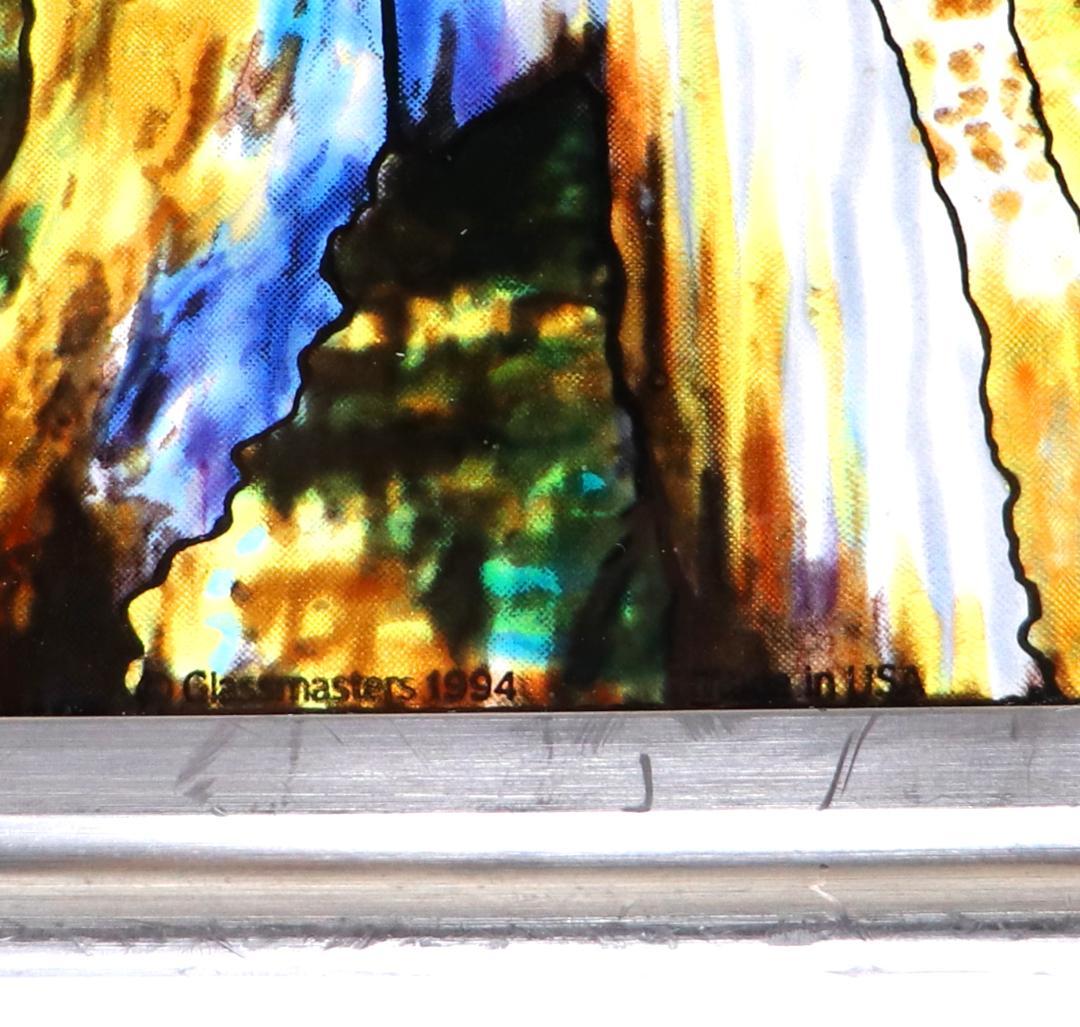 ルイスティファニー 縦型 ヴィンテージステンドグラス ダナー記念碑のウィンドウ